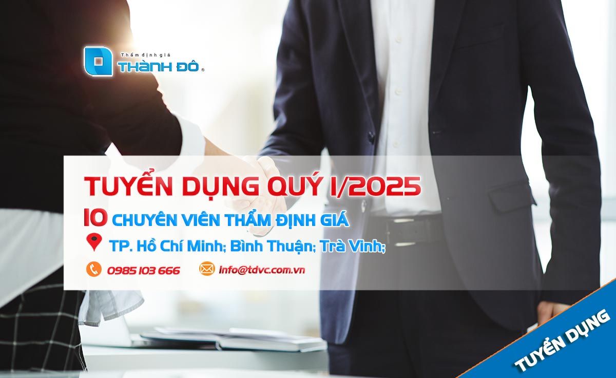 Tuyển dụng thẩm định giá toàn quốc