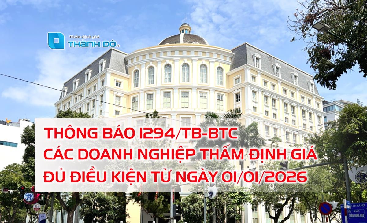 doanh nghiệp thẩm định giá 2026