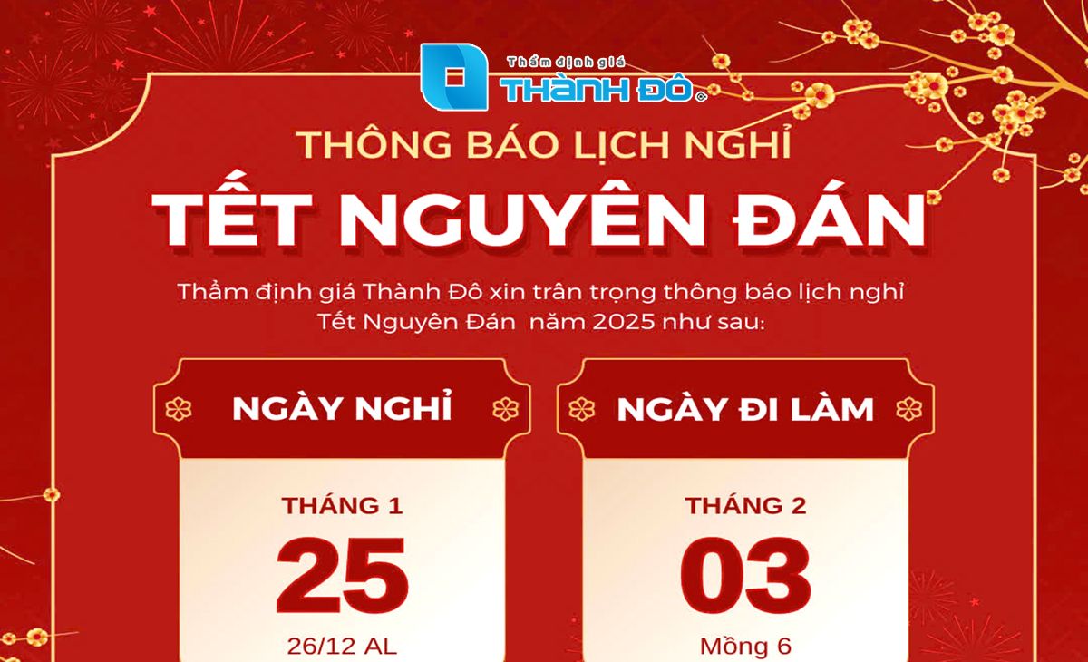 Thông báo lịch nghỉ tết nguyên đán