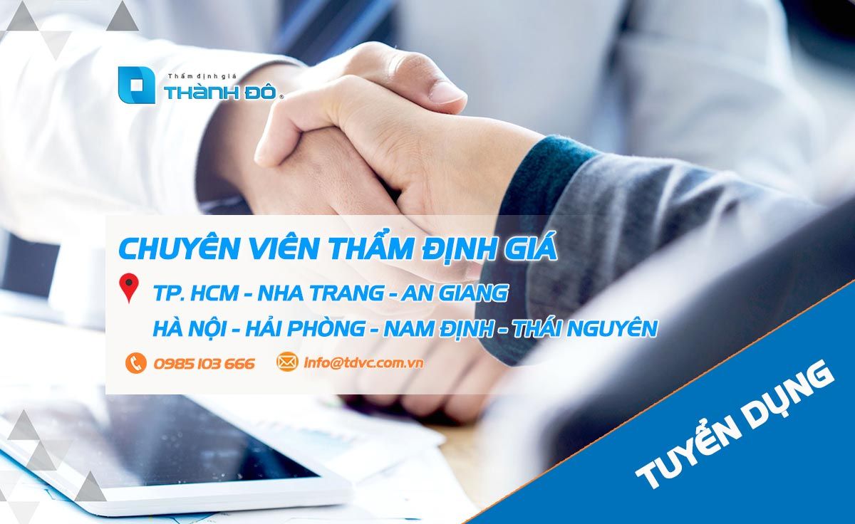 tuyển dụng thẩm định giá quý 2 năm 2022