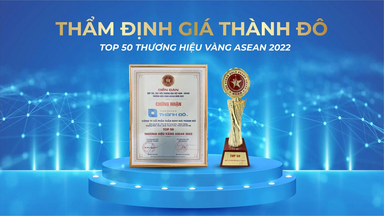 Chứng nhận và CUP Thương hiệu vàng ASEAN 2022