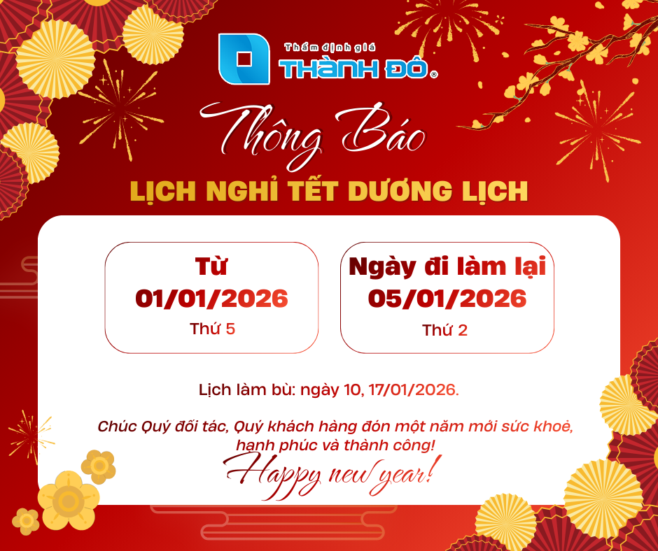 Thông báo lịch nghỉ Tết dương lịch 2026