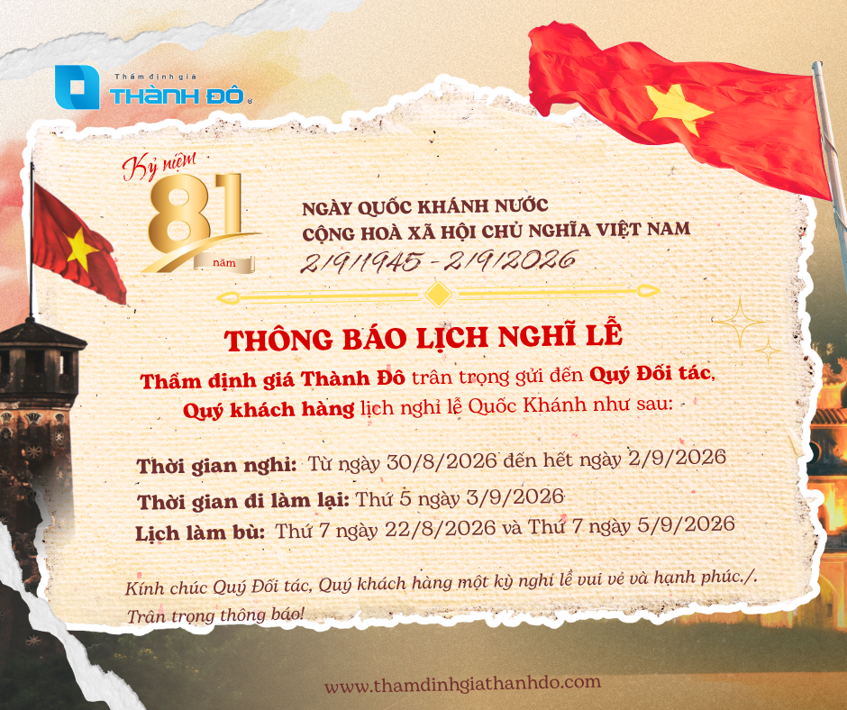 Thông báo nghỉ lễ 2/9 năm 2026
